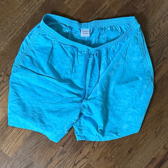 Outdoor Voices Pants - Outdoor Voices Bright Aqua Soccer Shorts